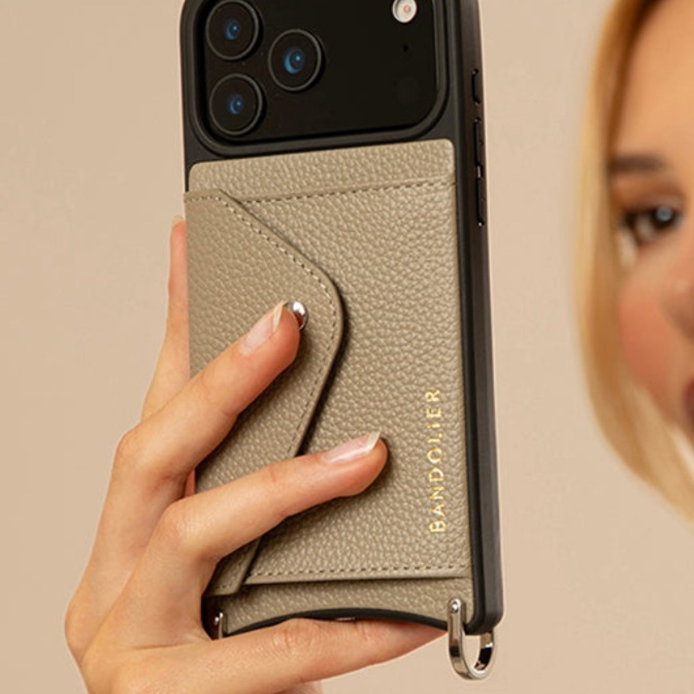 Bandolier Tan Phone Case with Strap - Picture 4 of 8